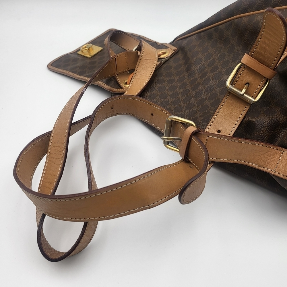 CELINE Macadam Rucksack Backpack Mini canvas leather..Authentic.. - Picture 15 of 16